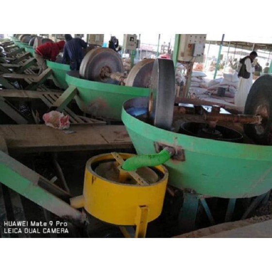 Технология обогащения золотой руды с использованием бегунов